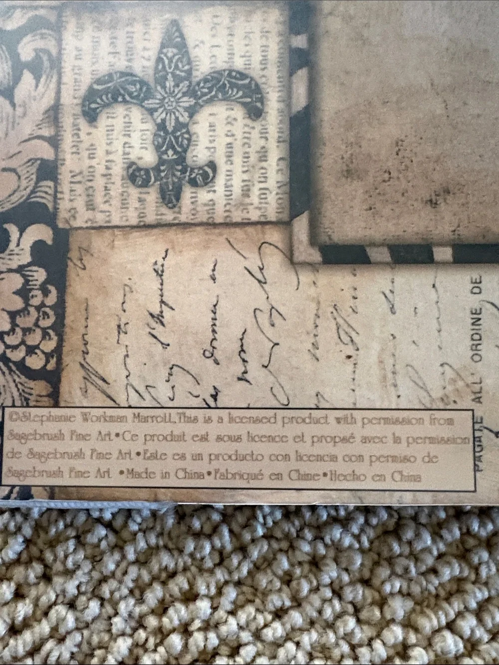 Paris Vintage Collage 12x12 Scrapbook